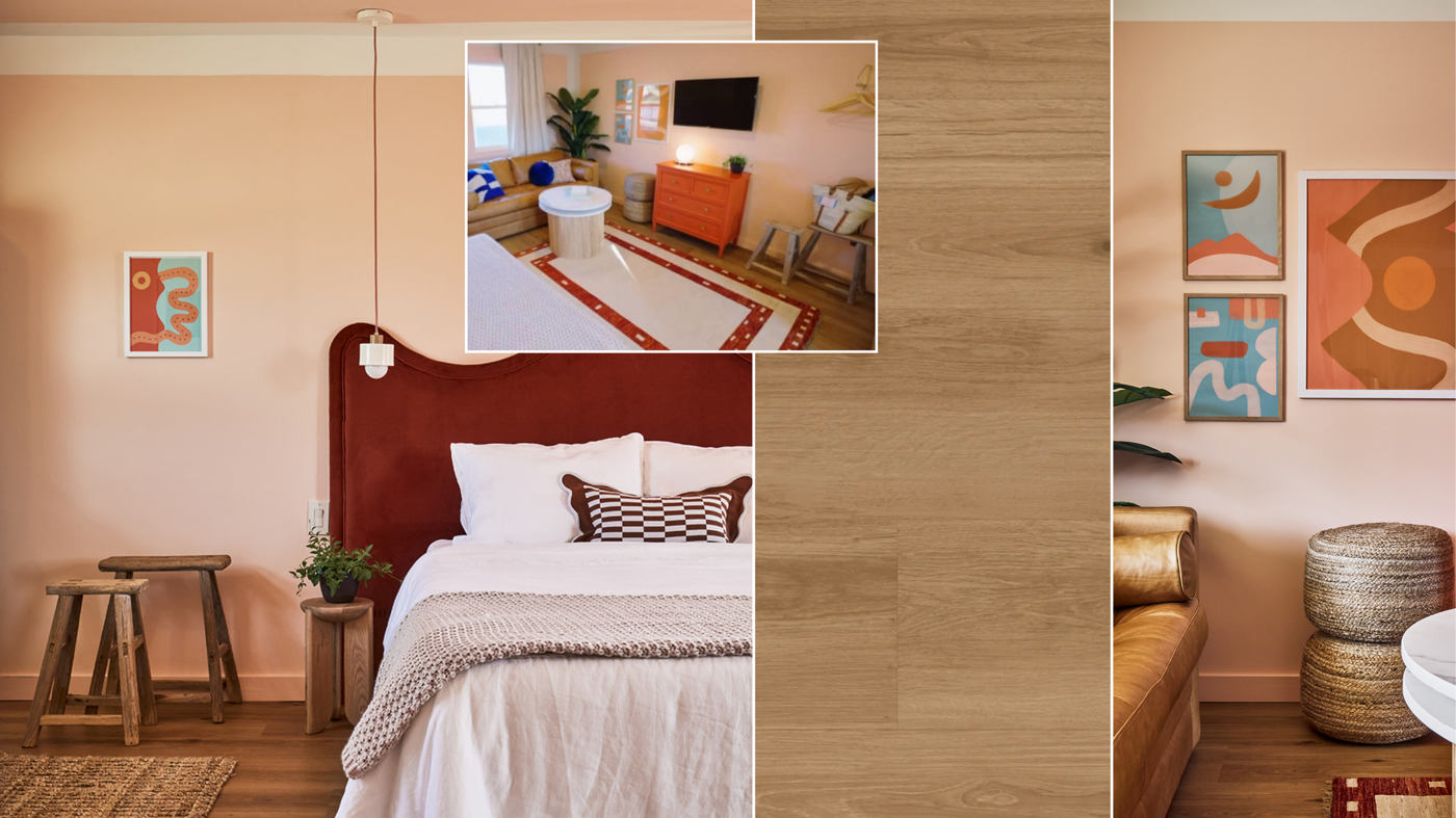 Golden Danish Oak in Brian's hotel design on 100 Day Dream Hotel