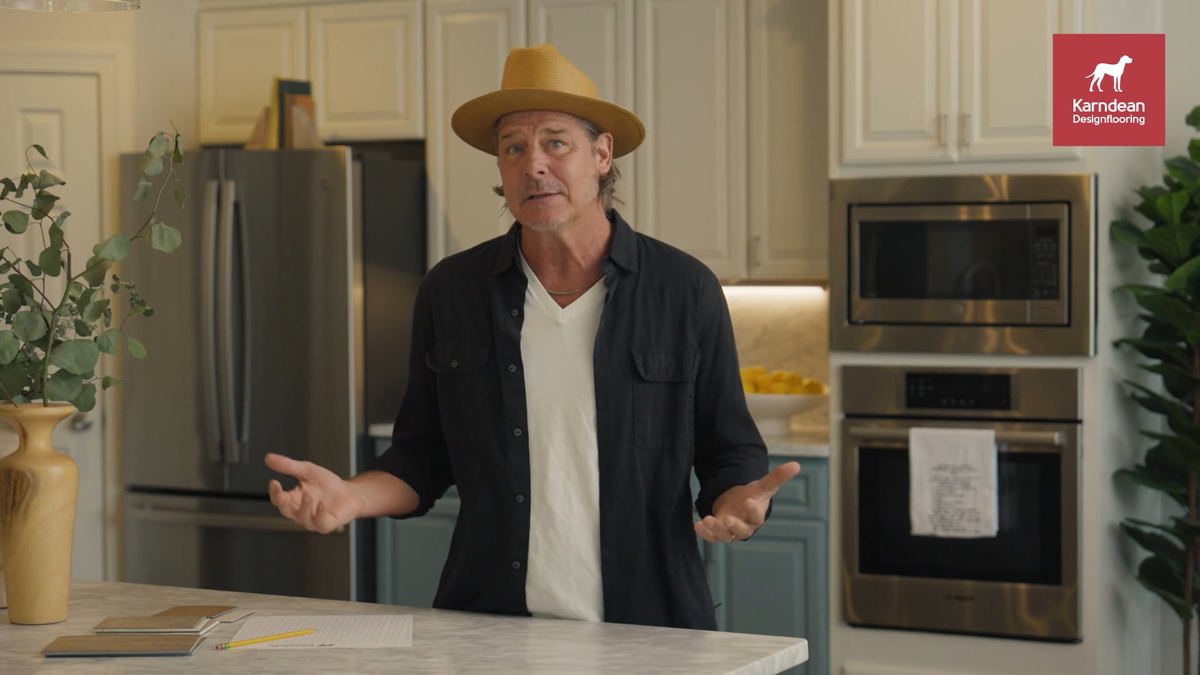 Ty Pennington discussing Karndean lvt