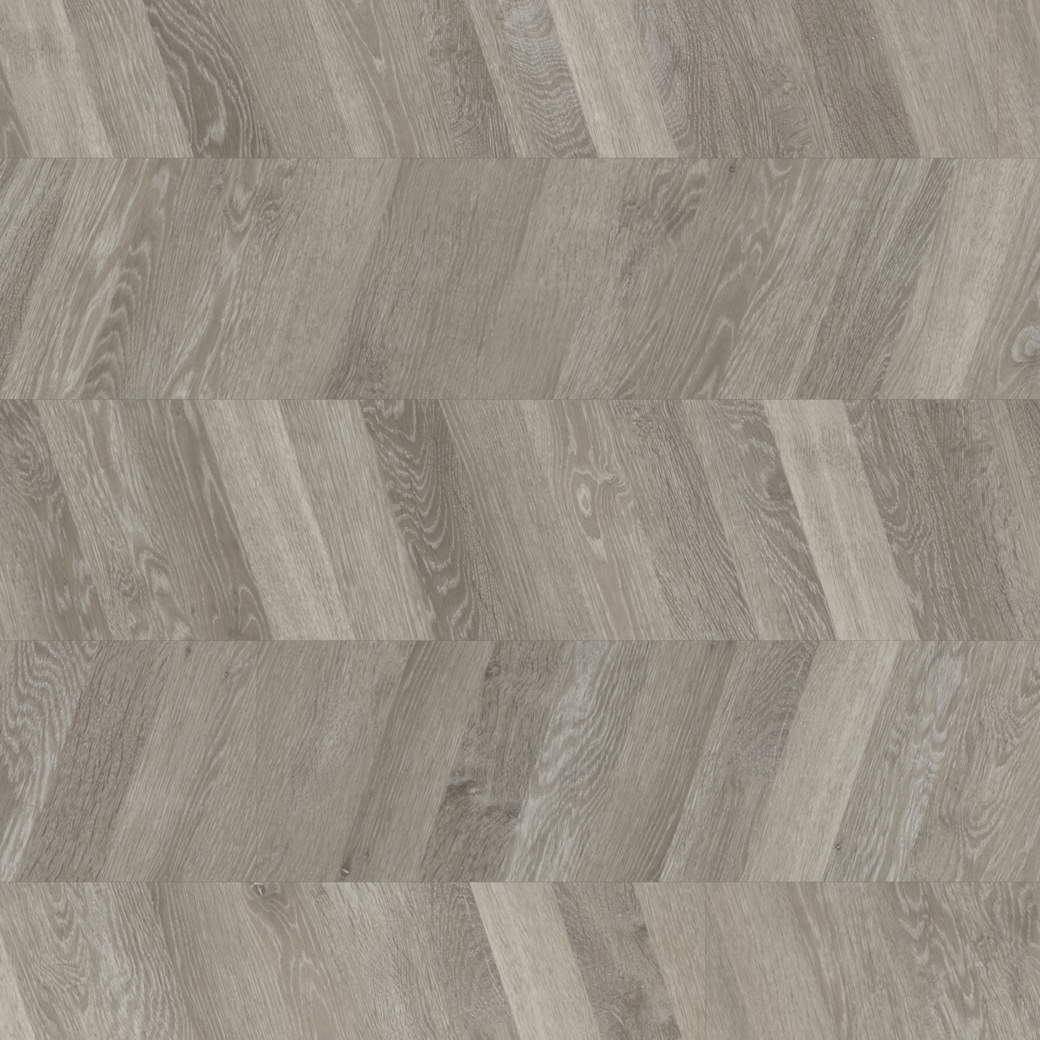 Grey Washed Oak CH-KP156 chevron design gluedown lvt; Knight Tile collection