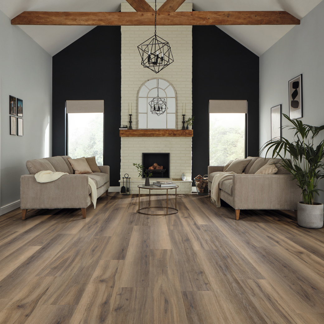 Smoked American Maple RCP6545 in a living room