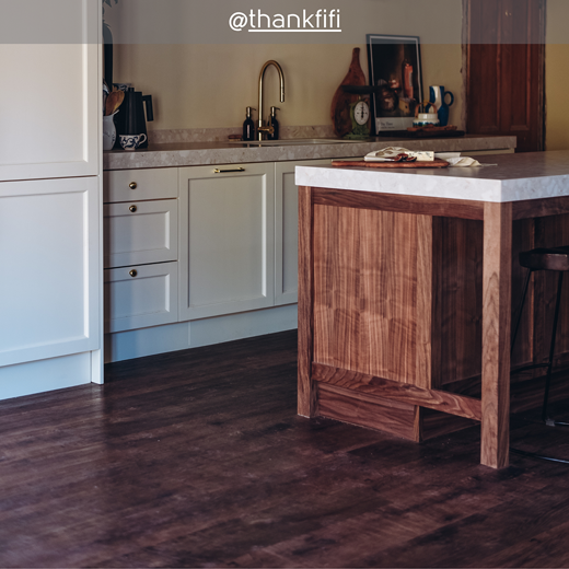 Karndean Designflooring Antique French Oak wood flooring in a kitchen